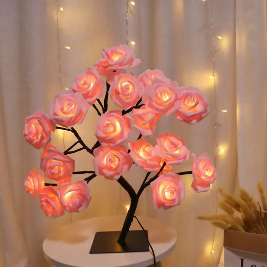 LED Rose Tree Lamp – Floral Night Light for Home & Bedroom Decor